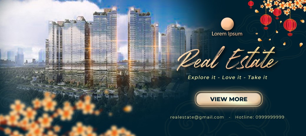 Real estate social media design template, poster bất động sản